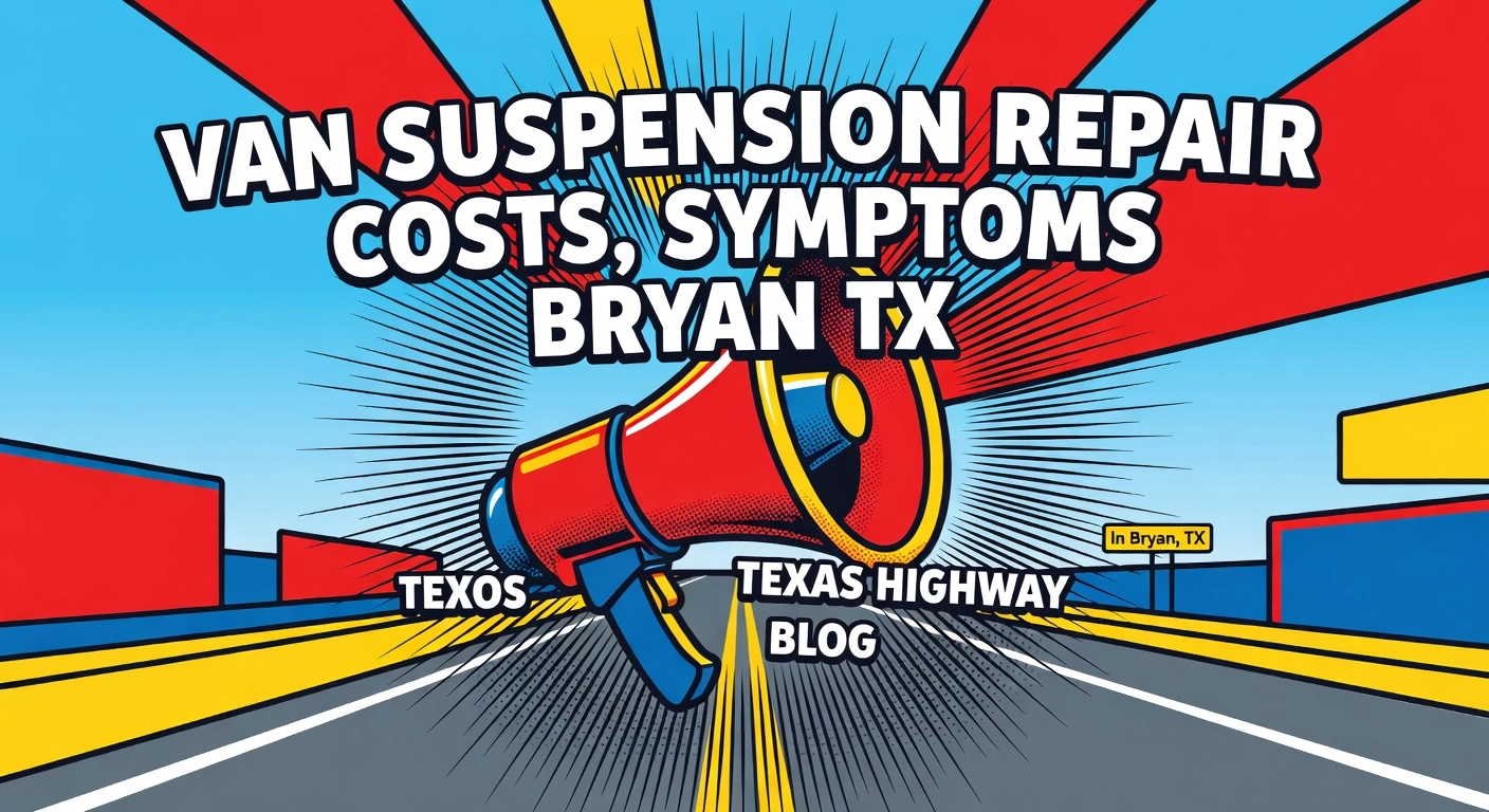 Featured image for “Van Suspension Repair: Costs, Symptoms Bryan TX”