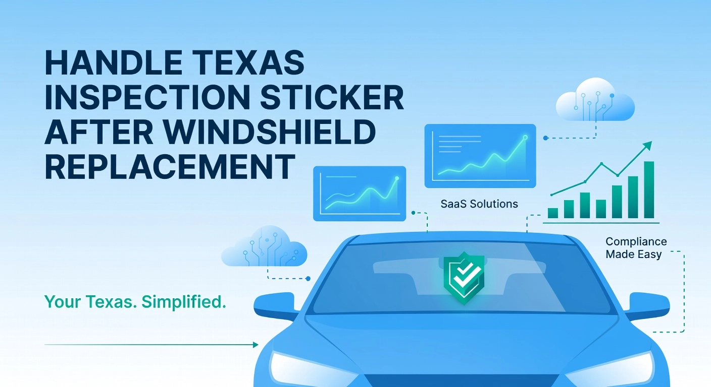 Featured image for “Handle Texas Inspection Sticker After Windshield Replacement”